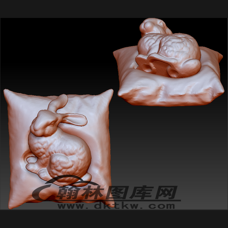 抱枕兔子立体圆雕图（BLG-258）展示