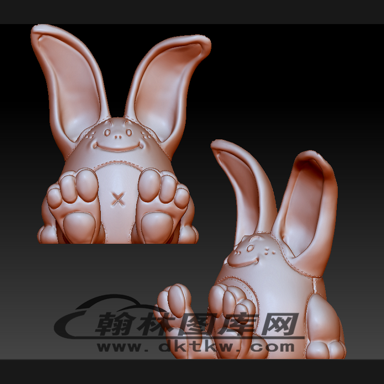 兔子储钱罐立体圆雕图（BLG-261）展示