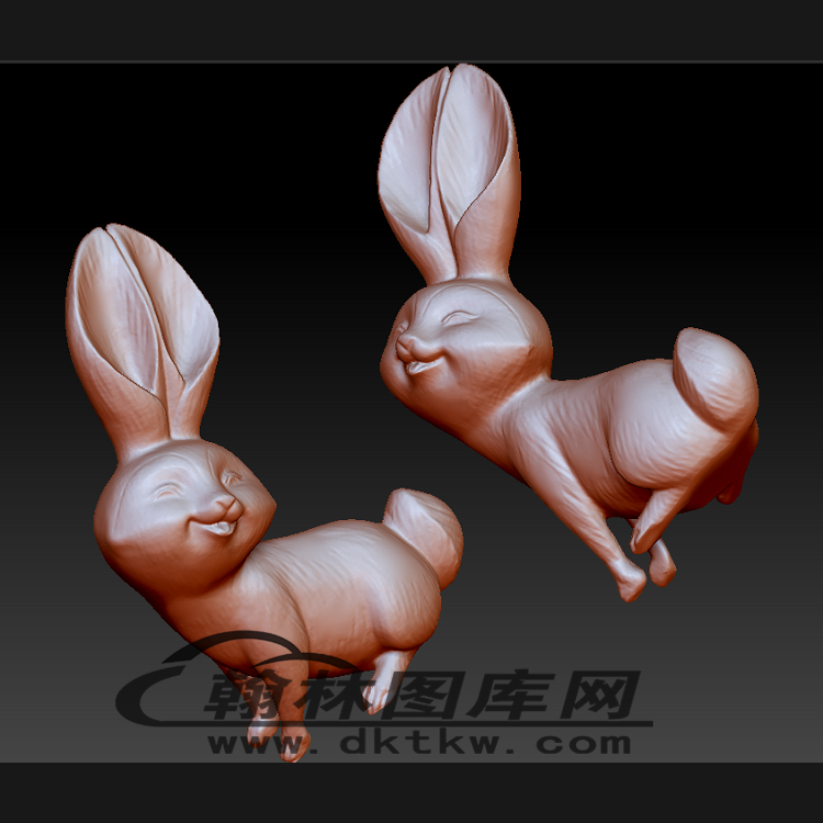 兔子立体圆雕图（BLG-245）展示