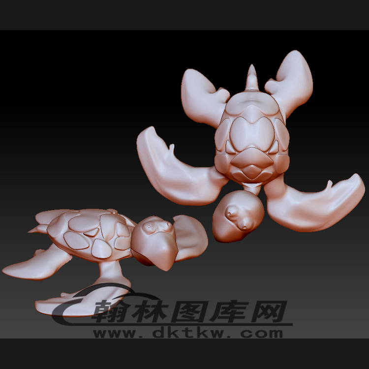 卡通海龟立体圆雕图（BLG-229）展示