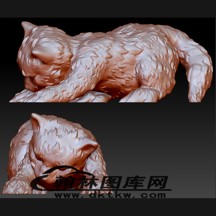爬壁猫立体圆雕图（BLG-186）展示