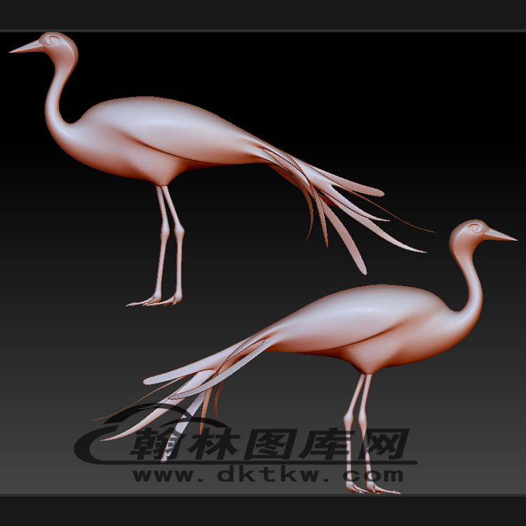 仙鹤立体圆雕图（BLG-209）展示