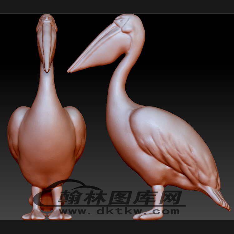 鹈鹕立体圆雕图（BLG-204）展示