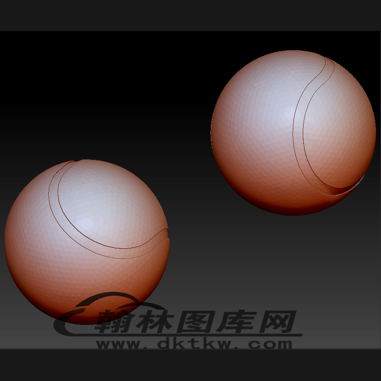 网球立体圆雕图（BLG-016）展示