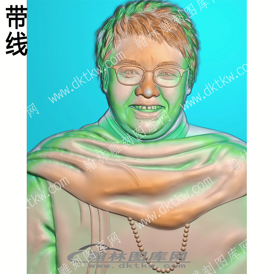 明星韩红人物带线精雕图(XDR-018).jpg