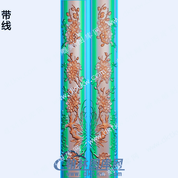 花草梅花镇尺镇纸精雕图灰度图带线名人名言(JDZC-1297).jpg