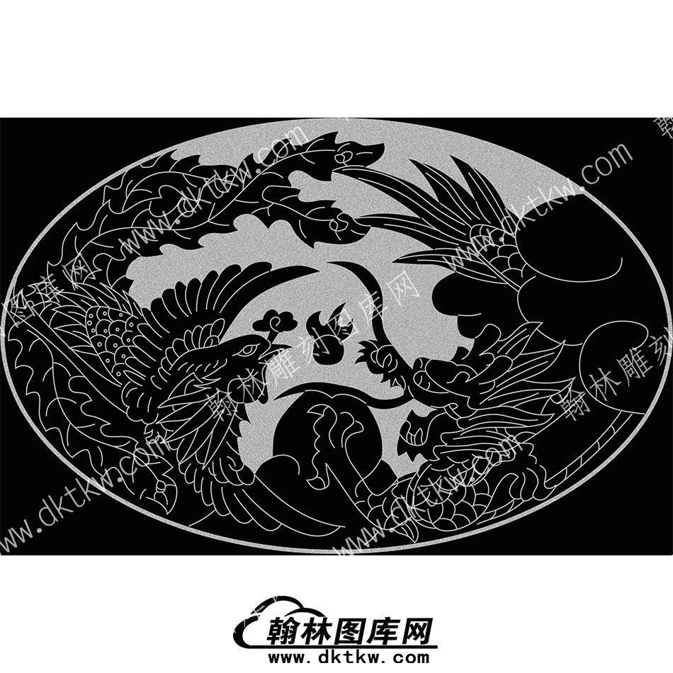 墓碑碑板龙凤线雕图077(MBBB-051.jpg