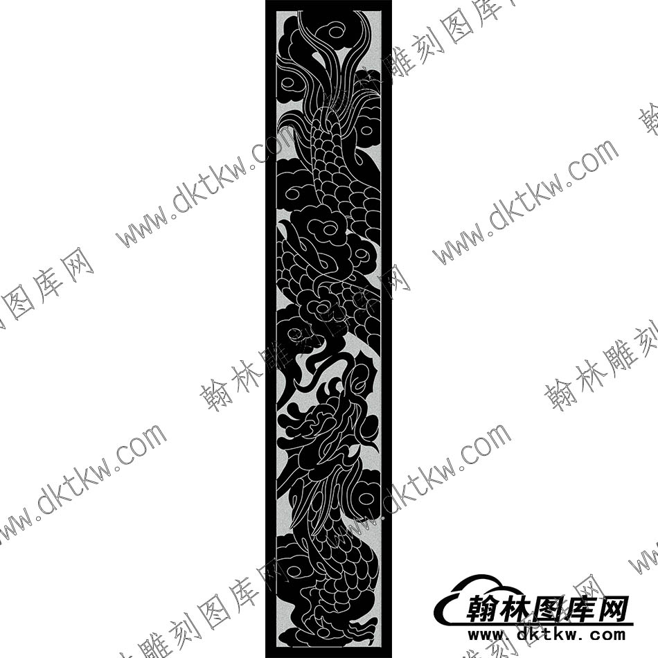 墓碑立柱龙线雕图（MBLZ-127）.jpg
