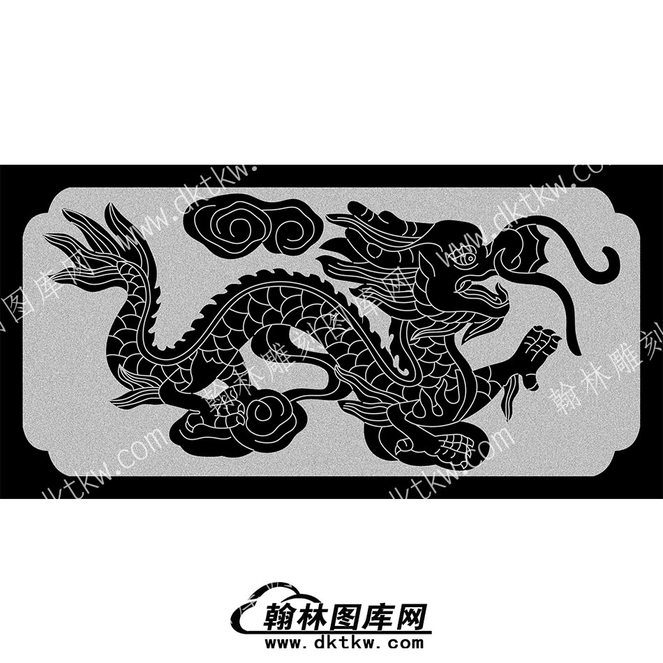 墓碑栏板龙线雕图（MBLB-503）.jpg