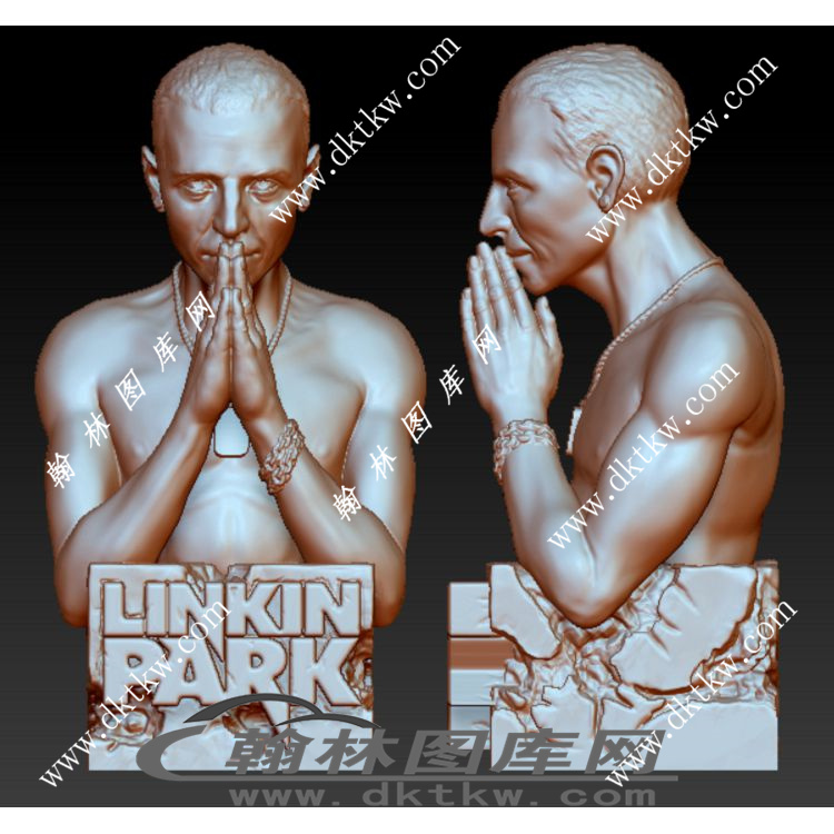 “林肯公园”乐队主唱切斯特·本宁顿 立体圆雕图（RNG-308）.jpg