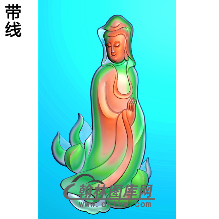 式观音菩萨精品挂件(带线)（OGY-143).jpg