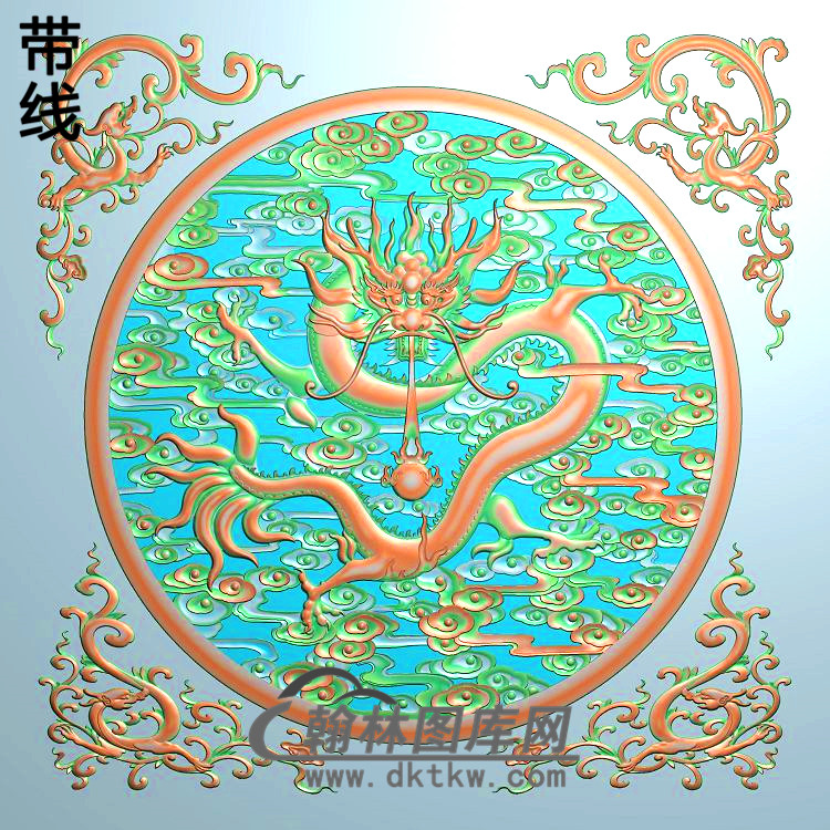 L--1201真龙云屏风线精雕图（DL-145）.jpg