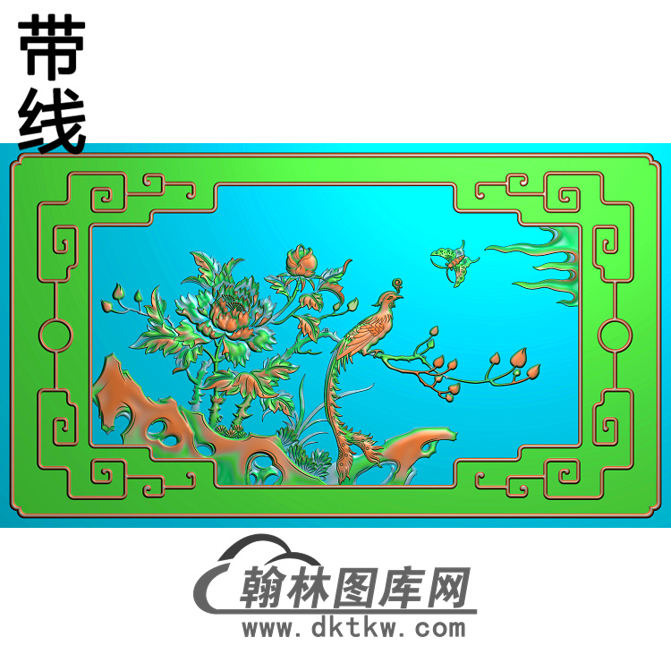 F-001-风凰牡丹精雕图（HNF-012）.jpg
