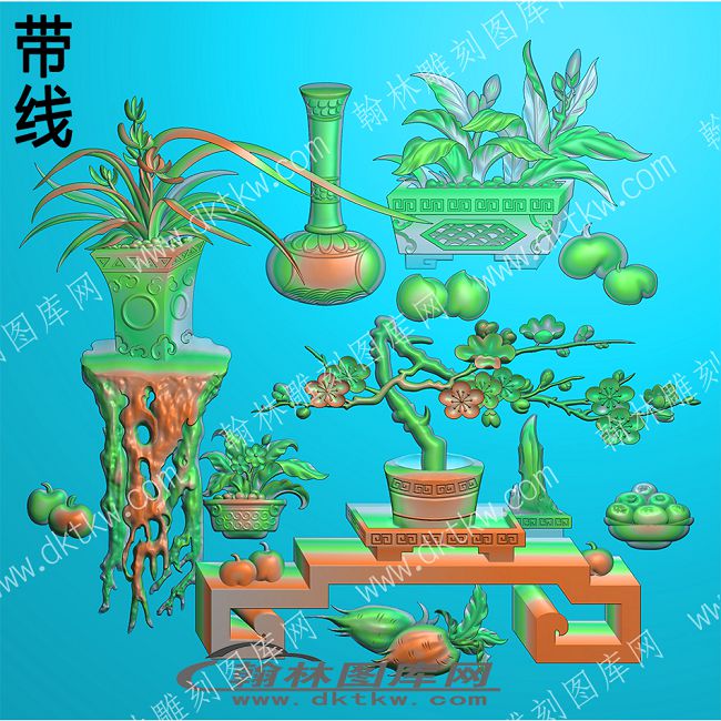 花瓶专区 综合花草梅兰花盘架带线精雕图(ZSJD-0504).jpg