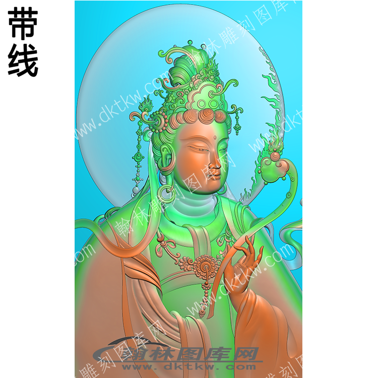 人物专区 侧脸观音带线精雕图(ZSJD-0539).png