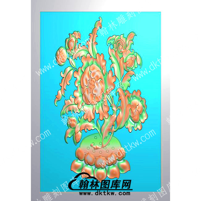藏式八宝 莲花莲花底座带线精雕图（ZSBB-05-02).jpg