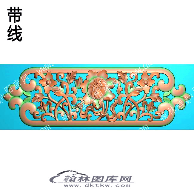 藏式八宝镂空莲花花草背景带线精雕图（ZSBB-05-08).jpg