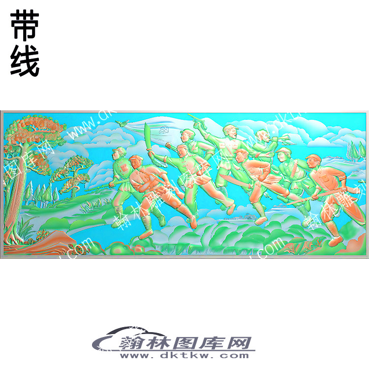 解放军挂件牌匾带线（QTG-124）.jpg