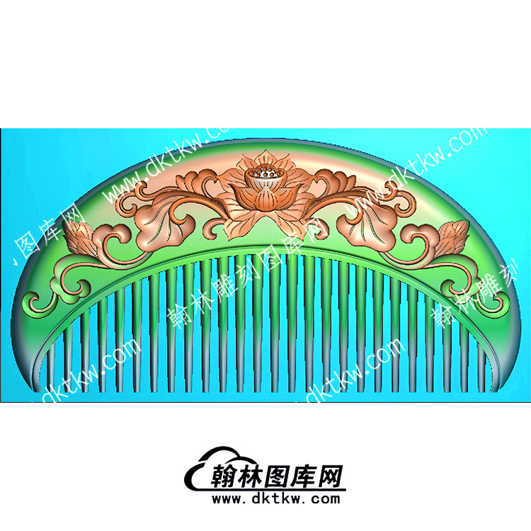 莲花荷花梳子（QTG-200）.jpg