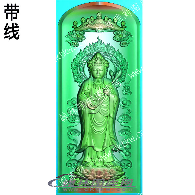 西方三圣带线1（QTG-310）.jpg