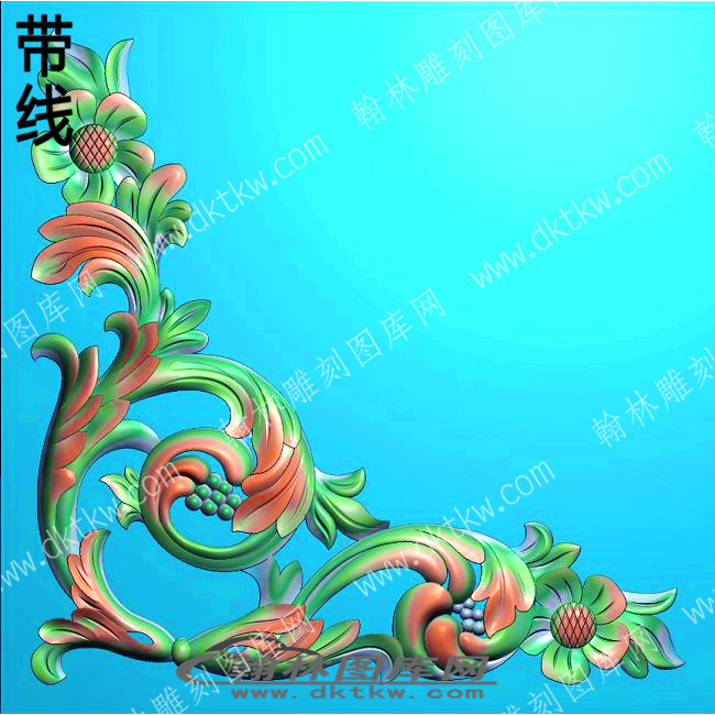 家具洋花10角花带线精雕图(ZSJJ-01-69).jpg
