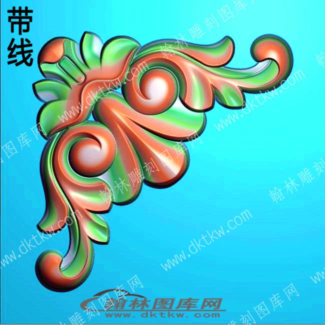家具洋花18角花带线精雕图(ZSJJ-01-77).jpg