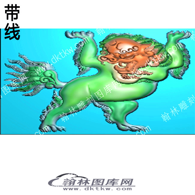 藏式佛龛法座狮子带线精雕图2(ZSJJ-07-07).jpg