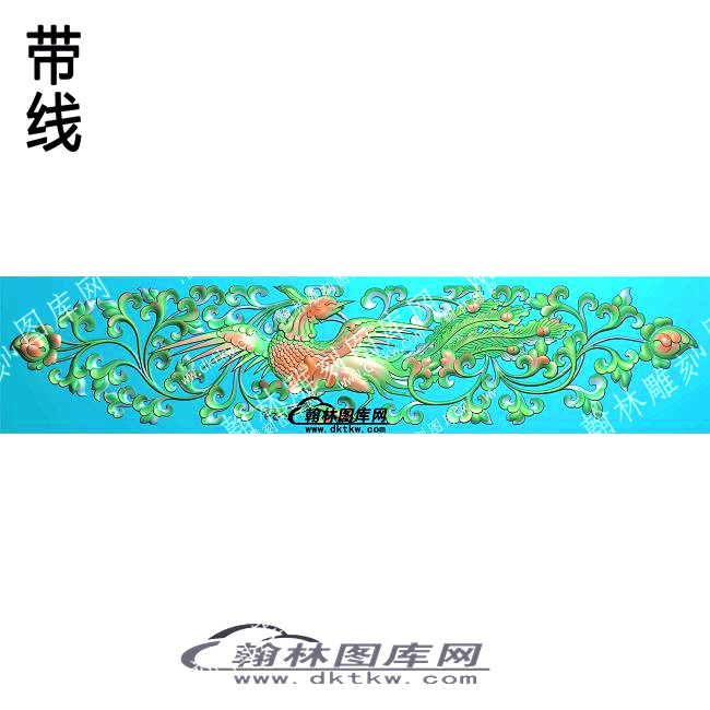 凤凰花草带线精雕图(ZSJJ-07-49).jpg