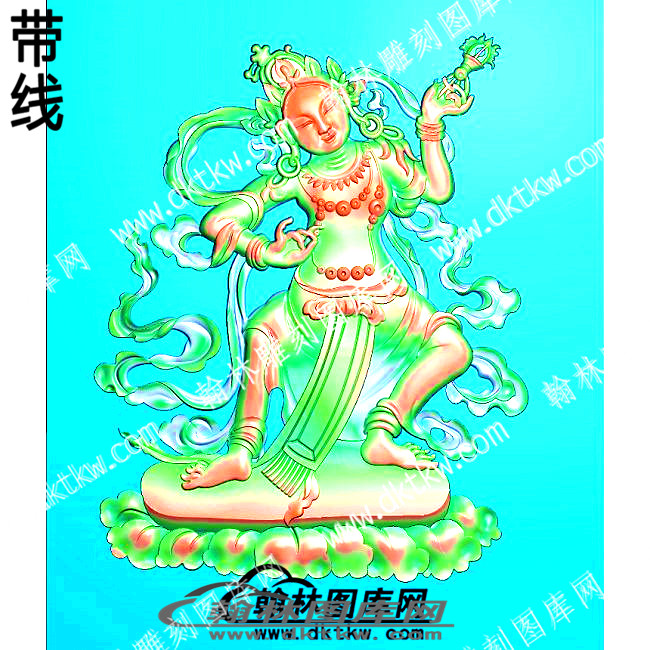 藏式人物十大天女带线精雕图10(ZSRW-02-11).jpg