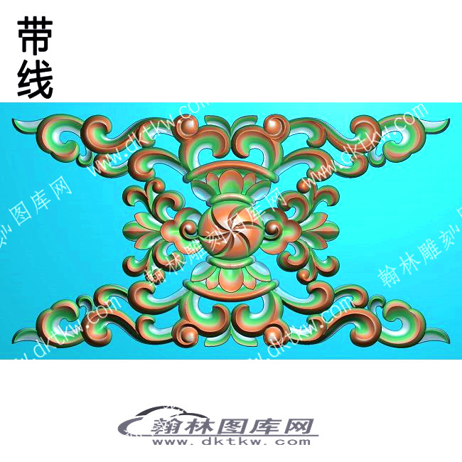 藏式家具四角带线精雕图(ZSYH-01-09).jpg