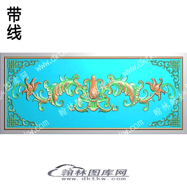 藏式长条洋花有角花带线精雕图(ZSYH-01-20).jpg