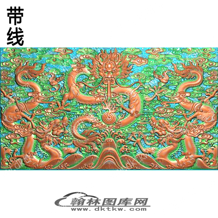 家具部件沙发部件真龙宝座带线4精雕图（ZSJJ-11-12).jpg