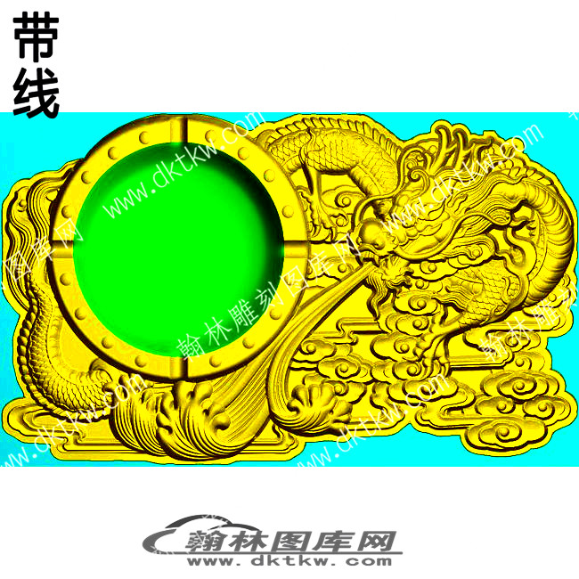 工艺品烟灰缸喷水龙精雕图(YHG-2037).jpg