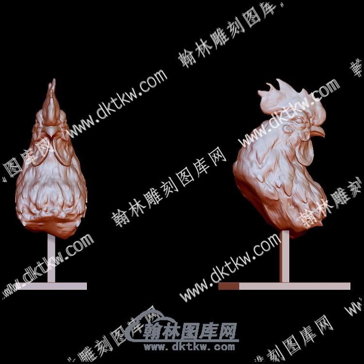 雕塑鸡头YJ-016.png