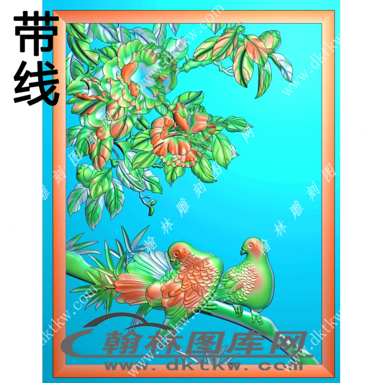中式植物花鸟精雕图（ZSZW-004）.jpg