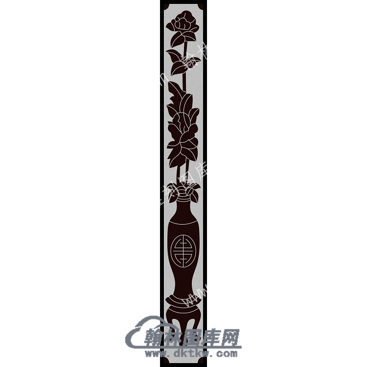 墓碑立柱花瓶线雕图（MBLZ-144).jpg