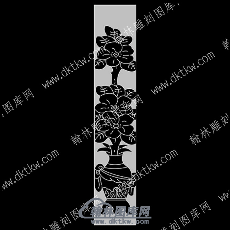 墓碑立柱花瓶线雕图（MBLZ-155).jpg