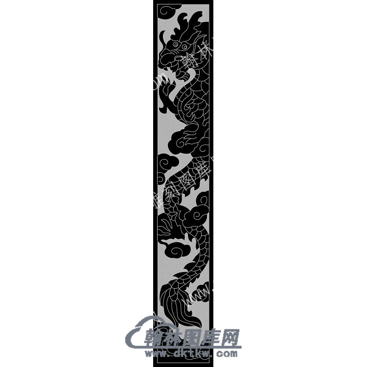 墓碑立柱龙线雕图（MBLZ-133).jpg