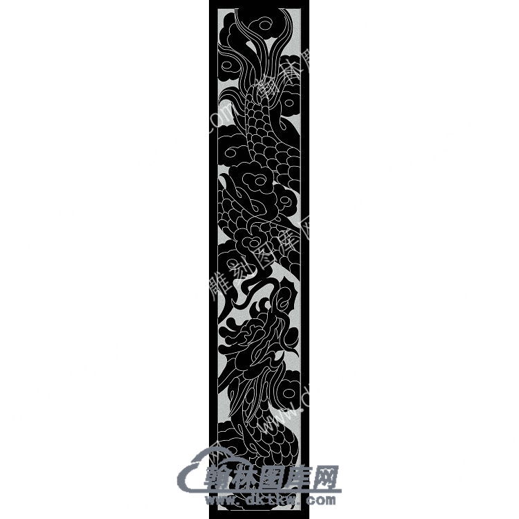 墓碑立柱龙线雕图（MBLZ-139).jpg