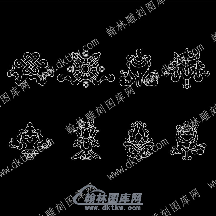 墓碑其它图形线雕图（MBQT-073).jpg
