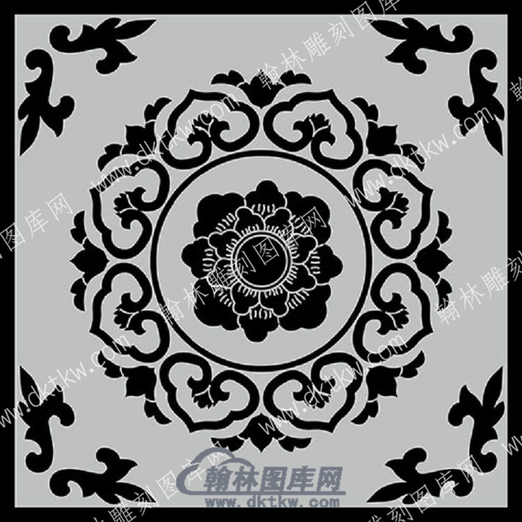 墓碑其它花型线雕图（MBQT-094).jpg