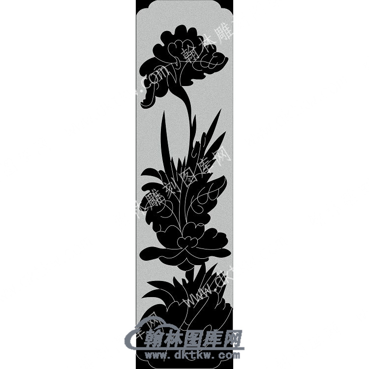 墓碑其它花草线雕图（MBQT-099).jpg