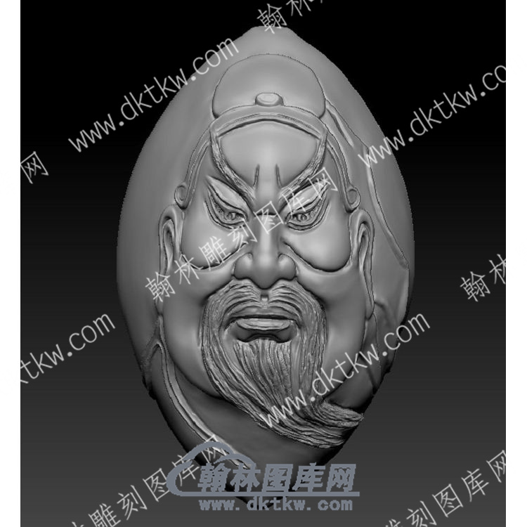 立体关公圆雕图（YDGG-002）.JPG