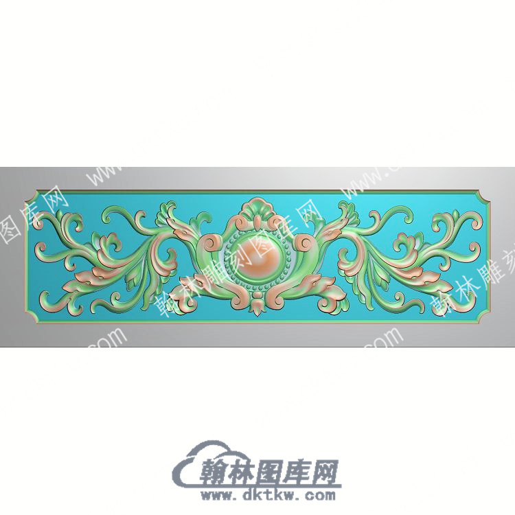 欧式长方形洋花精雕图（OSYH-170）.jpg