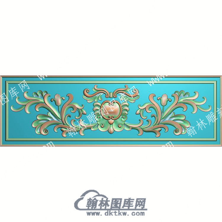 欧式长方形洋花精雕图（OSYH-176）.jpg
