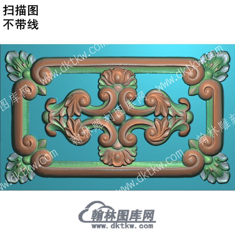 欧式方形洋花精雕图（OSYH-205）.jpg