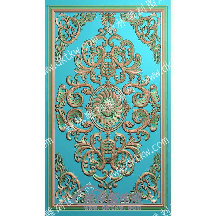 欧式方形洋花精雕图（OSYH-493）.jpg