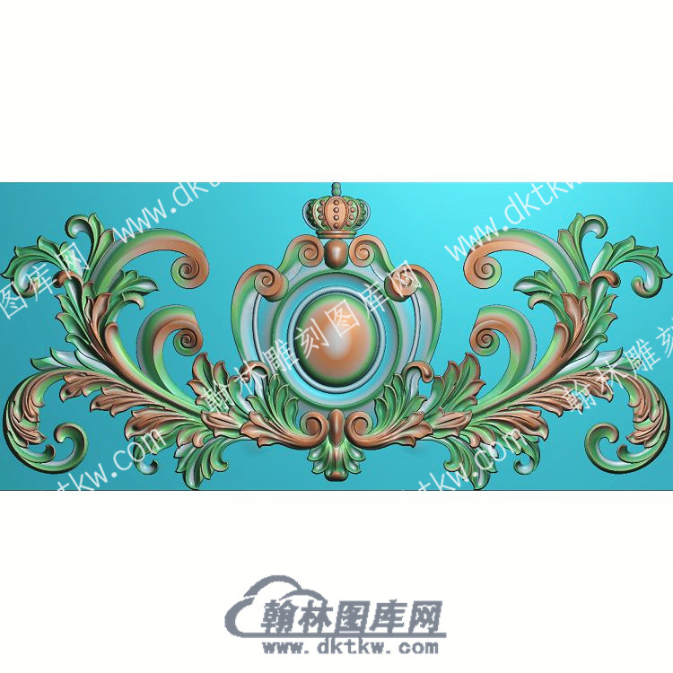 欧式皇冠冒顶洋花精雕图（OSYH-350）.jpg