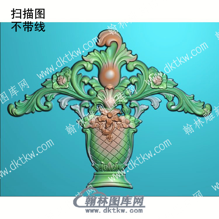 欧式冒顶花篮洋花精雕图（OSYH-321）.jpg
