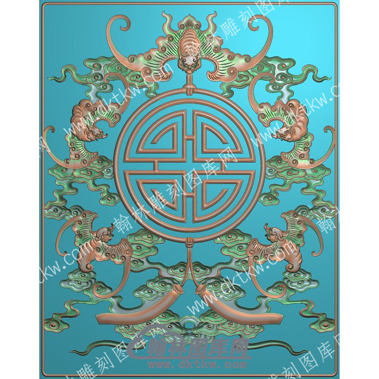 中式蝙蝠精雕图（ZSDW-023）.jpg